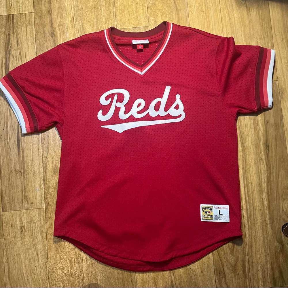 Mitchell Ness Cincinnati Reds Jersey Size Large
